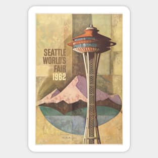 Seattle worlds fair 1962, Poster Sticker